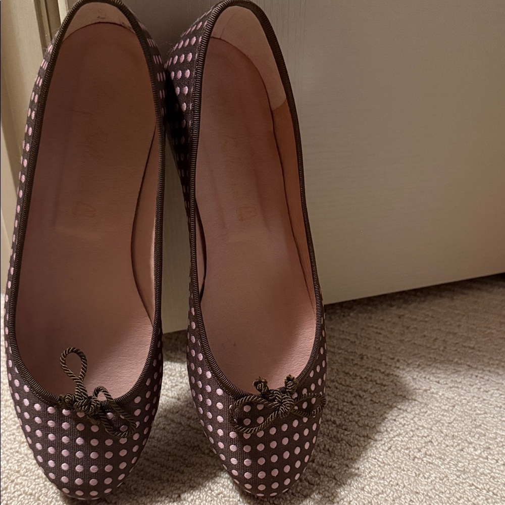 Pretty Ballerinas Pink Polka Dot Flats